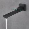 Ducha todo cobre negro perforado soporte asiento de ducha ajustable soporte para boquilla de baño colgante conector oculto accesorios