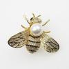 Broche de Abeja Insecto de Pedrería Traje de Mujer Pin de Ropa Simple Corsage de Abejorro Pin de Cuello Vestido de Cuello