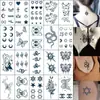 Calcomanías de Tatuaje Impermeables y de Larga Duración Estudiantes Femeninas Lindas Artificiales Pequeñas Frescas Clavícula Dedo Estilo Hyuna Tatuaje de Dibujos Animados