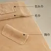 Toalha de salão de beleza conjunto de três peças toalha de banho fronha lençol capa de cama pano para cuidados com a pele touca para a cabeça absorvente logotipo