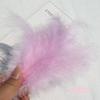 Celebridade da Internet Cauda Pontiaguda Veludo Penas Penas de Peru DIY Brincos Colar Acessórios de Joalheria Pequenas Penas Fabricante Atacado
