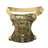 Mochila Tática Multifuncional Camuflada para Montanhismo e Uso Outdoor para Homens, Bolsa de Cintura/Perna, Bolsa Transversal Casual, Bolsa Estilo Militar, Bolsa Esportiva