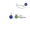 Nuevo clavo de nariz de varilla recta con recubrimiento completo de diamantes europeo y americano, rosca, anillo de nariz de bola de diamante de 3 mm, joyería para piercing, fabricante, en stock