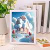 17*22 Sanrio Pintura de Diamantes Hecha a Mano DIY Educativa Infantil Dibujos Animados Kuromi My Melody Castor Pequeño Pintura de Diamantes