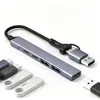 Estação de acoplamento Type-C 5 em 1 com fonte de alimentação dupla A+CHUBPD100W, projetada para laptops, disponível para fornecimento transfronteiriço