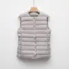 Chaleco de Mujer Pinghu Chaleco Chaqueta de Plumas Chaleco Interior Cintura Corto Ligero Capa Interior Otoño e Invierno Cuello Redondo Forro de Plumas