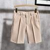 Pantalones Cortos de Traje para Hombre Lujo Ligero Negocios Slim Verano Pantalones de Cinco Puntos Modernos Rectos Casuales Pantalones Comercio Exterior Transfronterizo Venta al por Mayor