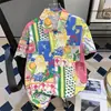 Camisas casuales florales estilo hawaiano tailandés para hombres y mujeres, sensación relajada de verano, adecuadas para el Festival del Agua, camisas florales de pareja para la playa, modernas