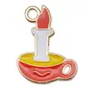 Transfronterizo 125 Goteo de aceite Fantasma de Halloween Calavera Murciélago Muerte Colgante DIY Pulsera Llavero Colgante de Joyería