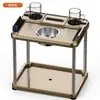 Nueva mesa de té de mahjong estilo chino, estante para té, cenicero, portavasos para mesa de mahjong, mesa de té, accesorios para sala de ajedrez y cartas