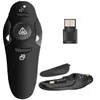 Caneta de Virar Página para PPT Sem Fio 2.4g Caneta Chicote Laser Eletrônica USB Demonstrador Laser Caneta de Virar Página com Projeção