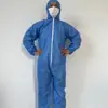 Vestuário de Proteção Descartável Não Tecido Peça Única com Capuz Corpo Inteiro à Prova de Poeira e Impermeável Roupa de Isolamento para Suinocultura Macacão