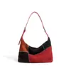 Bolso de Mano para Mujer de Moda 2026, Bolso de Mano y Cruzado, Piel Mate, Retro, Gama Alta, Diseño de Nicho, Bolso para Mujer de Color Contrastante