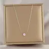 Colar Feminino Minimalista Delicado Estilo Coreano e Japonês com Diamante, Corrente Fina Exquisita de Nicho Corrente Clavícula, Corrente de Pescoço Versátil para o Dia a Dia Atacado