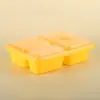 Caja de Almuerzo Desechable con Cerradura Antirrobo, Caja de Almuerzo Estudiantil con Múltiples Compartimentos, Caja para Llevar de Restaurante con Tapa, Fabricante de Caja Bento Cuadrada Engrosada