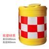 O grande cerco pequeno vermelho e branco da barreira da desvio do tráfego do cavalo da água do cais plástico do isolamento engrossou 800600 balde anticolisão cilíndrico
