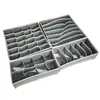 Caja de Almacenamiento de Ropa Interior de Tela Organizador de Cajones Plegable Compartimentos para Calcetines Sujetadores Calzones Caja de Almacenamiento Esencial para el Hogar