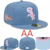 Nuevos Sombreros de Talla de Comercio Exterior Gorras Cerradas de la MLB para Hombres y Mujeres, Gorras de Béisbol Bordadas Hip-Hop, Sombreros para Protección Solar al Aire Libre