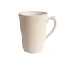Taza de agua taza recta bajo arcilla blanca cilindro alto taza lisa hexagonal 608 taza en blanco para DIY taza de cinta de colores mango esmaltado taza de barro de agua