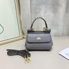 Bolsa Siciliana de Couro Texturizado com Estampa de Palma Transfronteiriça Aliexpress para Mulheres, Bolsa Pequena Transversal, Bolsa de Ombro, Estilo Minimalista Urbano