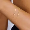 Pulsera de Letras Nueva Transfronteriza de Amazon, Moderna, Fina y Elegante, Joyería de Mano Versátil para Mujeres, Uso Diario y Fiestas