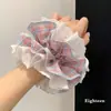 Nueva Colección Estilo Coreano de Gomas para el Cabello de Doble Capa de Alta Gama con Adorno de Encaje y Accesorios para el Cabello