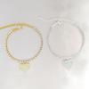 Tobillera de Corazón con Pedrería Europea y Americana Llena de Diamantes, Cadena de Tobillo con Colgante Personalizado en Forma de Corazón, Joyería para el Pie de Playa de Verano para Mujeres, Moderna y Versátil