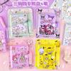 Bolígrafo de diez colores de dibujos animados Sanrio resaltador rodillo sello papelería libro tijeras traje niños estudiante productos de aprendizaje