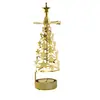 Candelabro de Metal Fantasía Directo de Fábrica Linterna de Paseo Estilo Europeo y Americano Molino de Viento Giratorio Candelabro de Metal Hueco Estrellas