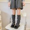 Cubiertas de calcetín estilo Melard para Otoño e Invierno para Mujer, Cubiertas de calcetín apilables de Color Sólido con Borde Fruncido, Calentadores de piernas de Tubo Largo estilo Ins para Otoño e Invierno