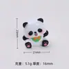 Acessórios de Artesanato DIY Desenho Animado de Panda Redondo 3D, Cola de Creme Resina Peças Pequenas Material Atacado