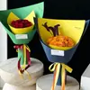 Papel para Embalagem de Flores Rígido Fosco 120g, Material Floral Colorido Espesso de Cor Pura, Papel para Embalagem de Buquê