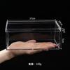 Caja de embalaje transparente de plástico PS de grado alimenticio rectangular con tapa, caja de almacenamiento de galletas para alimentos, caja de embalaje al por mayor