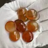 Pedra Natural Ágata Turquesa Argola Redonda Fundo Plano Anel Inserido Pingente Brincos Acessórios para Joias DIY Feito à Mão