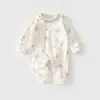 Ropa para bebé, colección primavera y otoño, mamelucos de algodón puro, atuendos elegantes para recién nacidos, mamelucos y trajes para gatear unisex para bebé