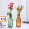 Estilo Ins vaso de vidro antigo atacado decoração de sala de estar de alta qualidade arranjo de flores vaso pequeno retrô artesanato ornamentos