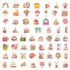 Pegatinas Pequeñas de Objetos para 60 Cumpleaños Material para Manualidades Portátil Decoración de Escritorio Portátil Regalo de Cumpleaños Pegatinas