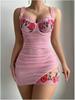 Comércio Exterior Transfronteiriço Europeu e Americano Nova Lingerie Sexy Saia Sexy Feminina com Bordado em Malha Roupa de Casa Terno Sexy