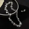 Gargantilla con destellos exagerados de diamantes para mujer, collar de diseño avanzado, collar de cadena con nicho, accesorios para cenas y fiestas.