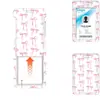 Porta-credencial retráctil ovalado rosa con moño rosa, cordón para insignia de fábrica UV, porta-tarjeta de campus en stock