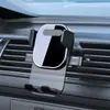 Nuevo soporte de teléfono móvil para salida de aire de coche con bloqueo automático desplegable, soporte de navegación con ventosa para panel de instrumentos