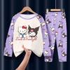 Pijamas para niñas, primavera y otoño, bonitos y finos, para el hogar, ropa con aire acondicionado, venta al por mayor.