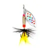 Isca 6g Spinner Rotativo Composto Isca Biónica Metal Isca Artificial Isca Spinner para Truta Pesca de Água Doce