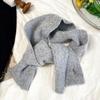 Cachecol de Tricô com Desenho de Animal para Outono e Inverno, Ideal para o Trabalho, Simples e Versátil, Combina com Camisa para Manter o Pescoço Aquecido