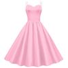 2024 Produtos Novos Transfronteiriços Europeus e Americanos Populares Amazon Filme Saia da Barbie Vestido Rosa Xadrez com Estampa Digital