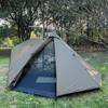 Barraca de camping ao ar livre dobrável portátil dossel barraca dupla porta pirâmide 2 m tenda parque leve