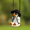 Pato Oscilante Transfronterizo Pato Celebridad de Internet Adorno Colgante para Espejo Retrovisor Interior de Coche Decoración de Coche Suministros de Automoción Manualidades