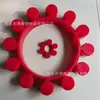 Arruela de Poliuretano Vermelha Flor de Ameixa Disco Elástico Resistente ao Desgaste Absorvente de Choque Alto Torque Bloco Amortecedor de Canto Mt12