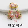 Nova Contas Espaçadoras de Cobre Esmalte Cloisonné Estilo Chinês Flor Filigrana Cabaça Multi-Furo Três Vias Artesanal DIY Acessórios para Pulseira