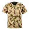 Camiseta de Malla Transpirable de Secado Rápido de Verano Fronter Uniforme de Entrenamiento Militar para Estudiantes Fitness Camuflaje Cuello Redondo Manga Corta Venta al por Mayor